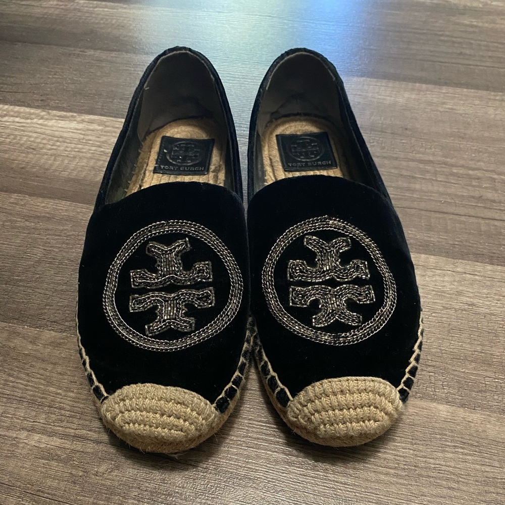 Black Tory Burch Eapadrilles